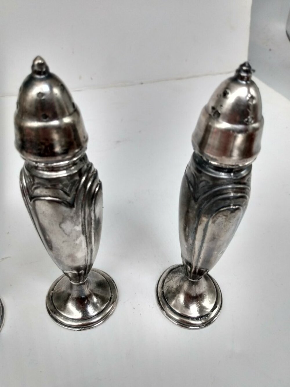 Vintage Silver Plate Viking Canada Salt & Pepper Shakers Sets(2) 1940's